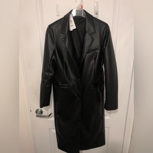 NWWT - Dynamite Faux Leather Trench Coat Jacket